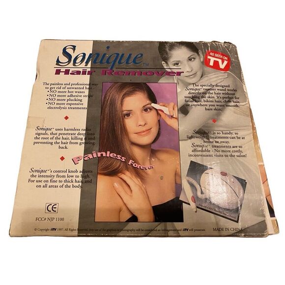 Sonique Hair Removal System Only As Seen On TV Beauty Tools Cosmetic Vintage - Picture 2 of 15